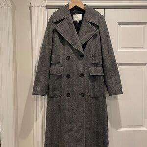 (NWT) LK Bennett Houndstooth Dress Coat